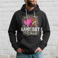 American Football Lover Game Day Leopard Cheetah Football Hoodie Gifts for Him