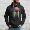 American Grown Brazilian Roots Gay Heart Lgbt Pride Hoodie Gifts for Him