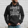 Armed And Dadly Funny Armed Dad Pun Deadly Father Joke Hoodie Gifts for Him