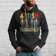 Autism Its A Different Ability Funny Dabbing Skeleton Hoodie Gifts for Him