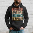 Awesome Dads Have Tattoos And Beards Vintage Fathers Day Men Hoodie Gifts for Him