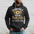 Bagel Protect Your Bagels Put Lox On Them Bagel Hoodie Gifts for Him