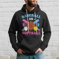 Baseball Or Softball Gender Reveal Baby Party Boy Girl Hoodie Gifts for Him