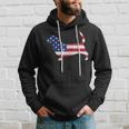 Basset Hound American Flag Usa Patriot Dog Lover Hoodie Gifts for Him