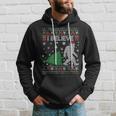 I Believe Big Foot Sasquatch Ugly Christmas Holiday Hoodie Gifts for Him
