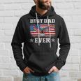 Best Dad Ever With Us American Flag Fathers Day Eagle Hoodie Gifts for Him