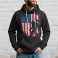 Bigfoot 4Th Of July Bald Eagle American Usa Flag Patriotic Hoodie Gifts for Him