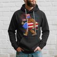 Bigfoot American Flag Funny 4Th Of July Sasquatch Believe Hoodie Gifts for Him