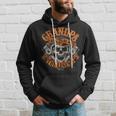 Biker Grandpa Man Myth Legend Fathers Day Grunge Motorcycle Hoodie Gifts for Him