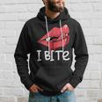 I Bite Sexy Vampire Fangs Lips Th Spooky Halloween Hoodie Gifts for Him