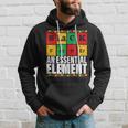 Black Father The Essential Element Fathers Day Funny Dad Hoodie Gifts for Him