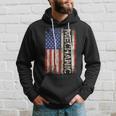Car Mechanic Wrench Workshop Tools Us American Flag Men Hoodie Gifts for Him