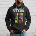 Check Out My Six Pack Puzzle Cube Funny Speed Cubing Hoodie Gifts for Him