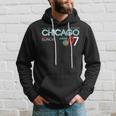 Chicago City Flag Downtown Skyline Chicago 3 Hoodie Gifts for Him