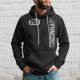 Cincinnati Ohio 283 Area Code Vintage Retro Hoodie Gifts for Him