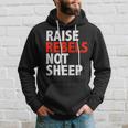 Conscious Raise Rebels Not Sheep Free Thinking Parenting Gifts For Sheep Lovers Funny Gifts Hoodie Gifts for Him