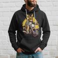 Cool Rabbit Motorcycle Rider Wild Hare Biker Biker Funny Gifts Hoodie Gifts for Him