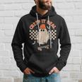 Creep It Real Skateboarding Ghost Retro Halloween Costume Hoodie Gifts for Him