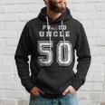 Custom Proud Football Uncle Number 50 Personalized For Men Hoodie Gifts for Him