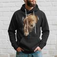 Cute Golden Retriever Puppy Dog Breaking Through Hoodie Gifts for Him