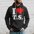 Cute Red Heart I Love TS Hoodie Gifts for Him