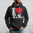 Cute Red Heart I Love TS Hoodie Gifts for Him