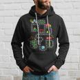 Dads Road Map Play Cars On Dad Back Hoodie Gifts for Him