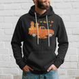 Dog Goldendoodle Pumpkin Truck Fall Leaf Thanksgiving Halloween Hoodie Gifts for Him