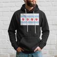 Dog Lovers Chicago Flag Paw Prints CustomHoodie Gifts for Him