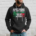 Dont Panic Im Not Angry Italian Accent Italian Italy Italy Hoodie Gifts for Him