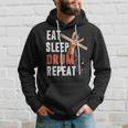 Drummer Eat Sleep Drum Repeat Drum Kit Musician Gifts Hoodie Gifts for Him