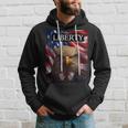 Eagle In A Suit American Flag - 4Th Of July Liberty Hoodie Gifts for Him