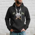 Easter Jolly Bunny Skull Horror Carrot Crossbones Easter Hoodie Gifts for Him