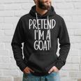 Easy Pretend Im Goat Costume Gift Funny Farmer Halloween Hoodie Gifts for Him