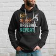 Eat Sleep Baseball Repeat Hoodie Gifts for Him