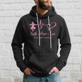Faith Hope Love Breast Cancer Awareness Ribbon Heartbeat Hoodie Gifts for Him