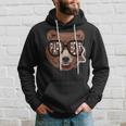 Fathers Day Funny Retro Vintage Dad Papa Bear Fathers Day Hoodie Gifts for Him