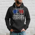 Funny All American Grandpa Sunglasses Usa 4Th Of July Hoodie Gifts for Him