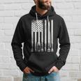 Funny Bbq American Flag Gift Smoker Grilling Barbecue Master Hoodie Gifts for Him