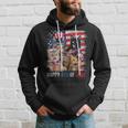 Funny Cats Happy 4Th Of July American Us Flag 4Th Of July Hoodie Gifts for Him