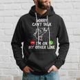 Funny Fishing Im On My Other Line Fisherman Bass Fishing Hoodie Gifts for Him