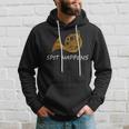French Horn Spit Happens Band Sayings Hoodie Gifts for Him