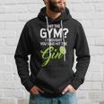 Funny Gin Lovers Gift Hit The Gym Thought Hit The Gin Hoodie Gifts for Him