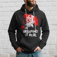 Funny Halloween Scary Clown Halloween Creeping Real Costume Hoodie Gifts for Him