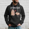 Funny Hippo Dad Fathers Day Kids Animals Family Hippopotame Hoodie Gifts for Him