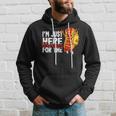 Funny Hot Dog Im Just Here For The Wieners Sausage Hoodie Gifts for Him