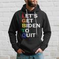 Funny Lgbtq Anti Biden - Lets Get Biden To Quite Hoodie Gifts for Him