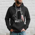 Murder Cat Black Cat Murderous With Knife Halloween Hoodie Gifts for Him