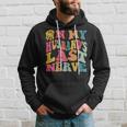 Funny On My Husbands Last Nerve On Back Groovy Retro Hoodie Gifts for Him