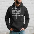 Funny Pizza Lovers Scary Creepypasta Stories Readers Hoodie Gifts for Him